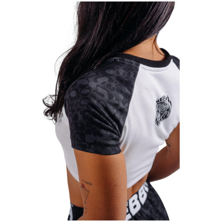 Damen-T-Shirt Nebbia Crop Top Leopard '97 Primal