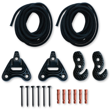 Befestigungsmaterial La Siesta Uchycení sítě Universal Rope schwarz Black