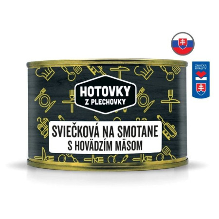 Fertigessen Hotovky z plechovky Lendenbraten in Rahmsoße 400g