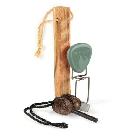 Feuerstein Light My Fire Fire Lighting Kit grün/braun Sandygreen/Cocoshell