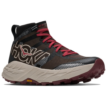 Herrenschuhe Hoka Speedgoat 7 Hike GTX schwarz/rot Spiced Chocolate / River Rock Grey