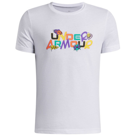 Kinder-Funktionsshirt Under Armour UA B Patch Pack Wm SS White weiß/schwarz White / / Black