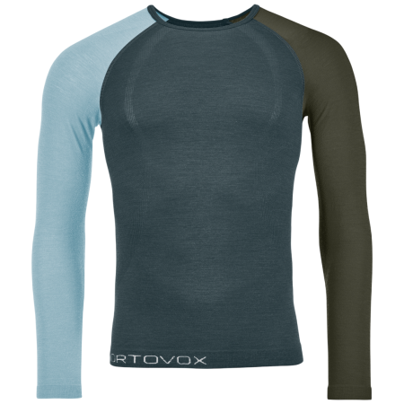 Herren-T-Shirt Ortovox 120 Comp Light Long Sleeve M grau Dark Arctic Grey