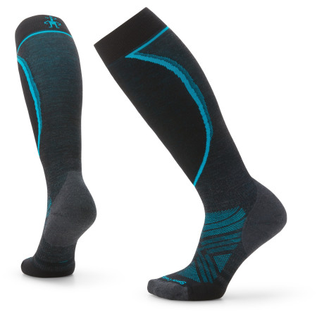 Ski-Socken Smartwool W Ski Targeted Cushion OTC schwarz/blau Charcoal