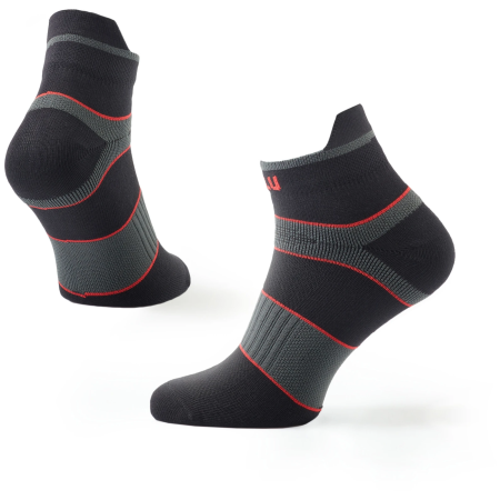 Socken Zulu Zulu Sport Low schwarz/rot black/red