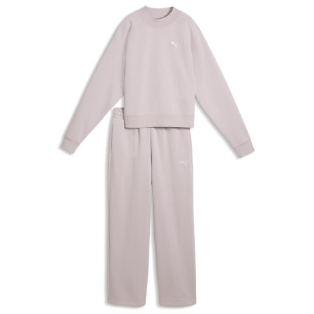 Tepláková souprava Puma Loungewear Standard Sweat Suitt FL rosa Misty Pink