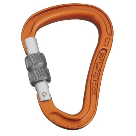 Karabiner Singing Rock Bora HMS Screw grau/orange