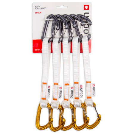 Express-Set Ocún Kestrel QD Bio-Dyn-Ring 15 mm 20 cm 5-Pack orange Orange