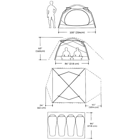 Wanderzelt Marmot Limestone 4P