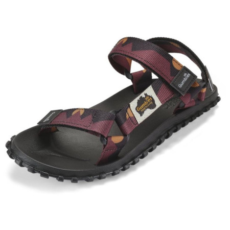 Herrensandalen Gumbies Scrambler Burgundy a Orange