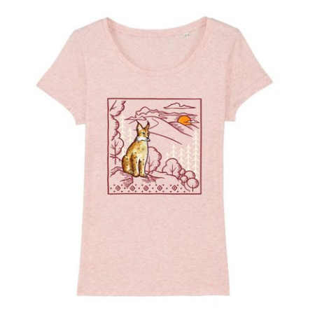 Damen-T-Shirt České parky Lynxie rosa