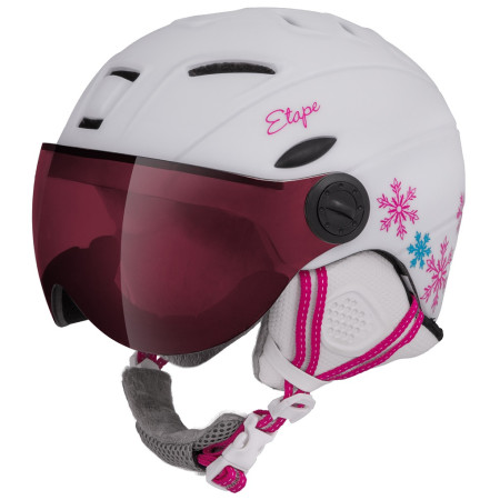 Kinder Skihelm Etape Rider Pro weiß/rosa White/PinkMat