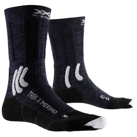 Socken X-Socks Trek X Merino dunkelblau MIDNIGHT BLUE/ARCTIC WHITE