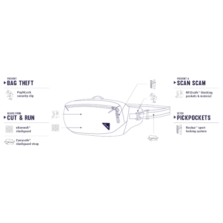 Hüfttasche Pacsafe Vibe 100 Hip Pack