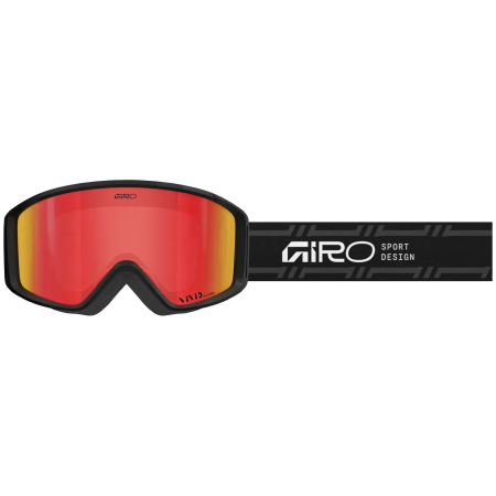 Skibrille Giro Index 2.0 Black Stacked-Amber Scarlet