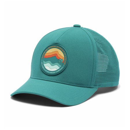 Baseballmütze Columbia Mountaincap™ 3D Stretch Snap Back grün River Blue, Circular Linescape