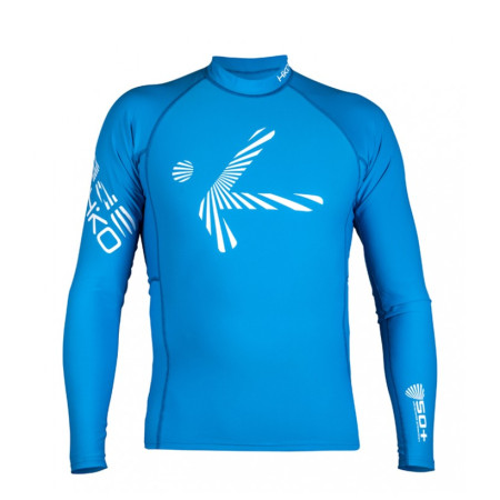 Herren-T-Shirt Hiko SHADE PLUSH dl. r. blau ProcessBlue