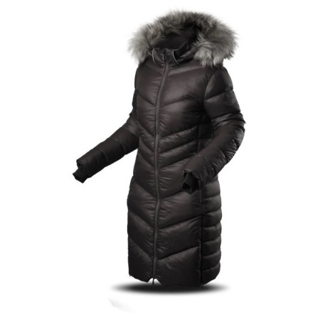 Damen-Wintermantel Trimm Arta schwarz black