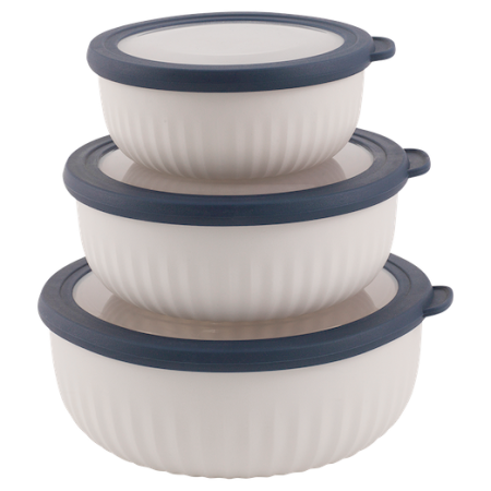 Schüssel-Set Outwell Cookout Bowl Set with Lids beige/blau Blue & Grey