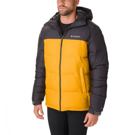 Herrenjacke Columbia Pike Lake Hooded Jacket grau/gelb GoldenYellowShark
