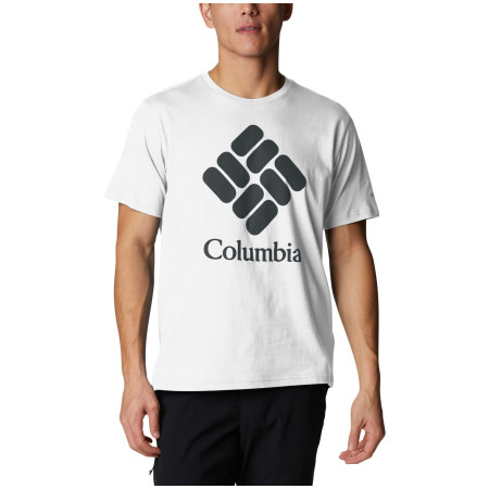 Herren-T-Shirt Columbia Trek™ Logo Short Sleeve weiß WhiteCscStackedLogo
