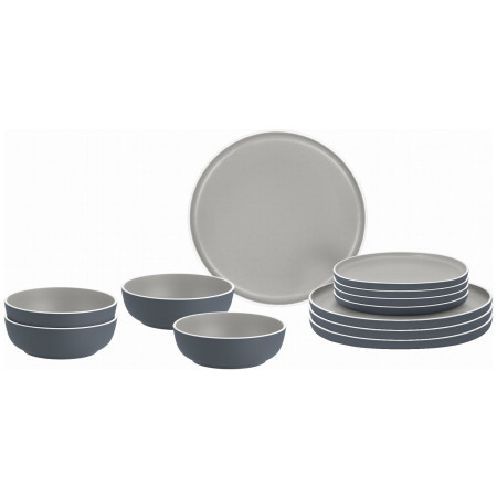 Geschirrset Brunner Midday Trilogy Grey