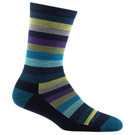 Damensocken Darn Tough Mystic Stripe Crew blau/lila dark teal