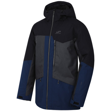 Herren Skijacke Hannah Tiersen schwarz/blau DarkGrayMel/DressBlues