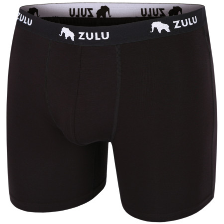 Herren-Boxershorts Zulu Bambus 210 6in schwarz black