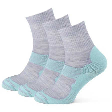 Socken Zulu Merino Allseason 3-pack türkis/grau turquoise/grey