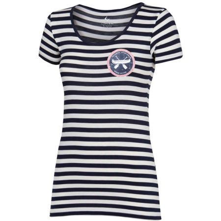 Damen-T-Shirt Progress Vltava blau/weiß