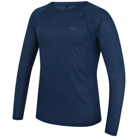 Herren-T-Shirt MOOA Singlebase Active Long blau Ocean blue