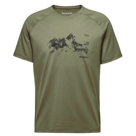 Herren-T-Shirt Mammut Mountain T-Shirt Men 8035m dunkelgrün marsh