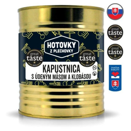 Suppe Hotovky z plechovky Krautsuppe mit Selchfleisch und Wurst 800ml