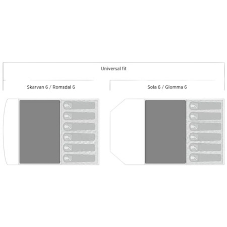 Zeltunterlage Easy Camp Rosebay Universal Carpet 2.3 x 3.6 m