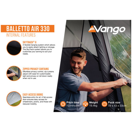 Vorzelt Vango Balletto Air 330