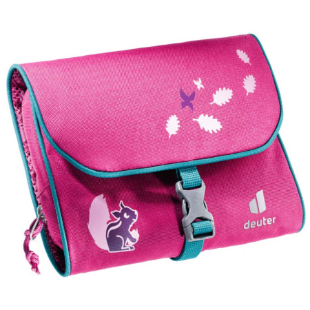 Kosmetiktasche Deuter Wash Bag Kids rosa/grün Magenta