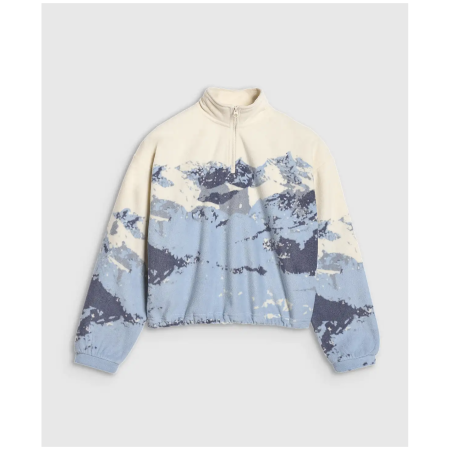 Kinder-Sweatshirt 4F Fleece F343 beige/blau MULTICOLOUR ALLOVER