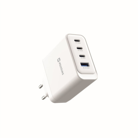 Adapter Swissten GaN 2X USB-C 100W + 1X USB-C 20W + 1X USB-A 30W