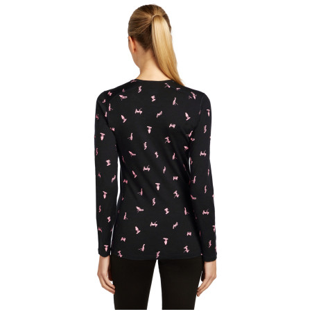 Damen-Funktionsshirt Icebreaker Women Merino 200 Oasis LS Crewe Snow Day