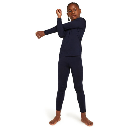 Kinder-Funktionsshirt Icebreaker K 200 Oasis LS Crewe Midnight Navy