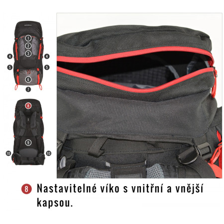 Rucksack Husky Samont 60+10 L