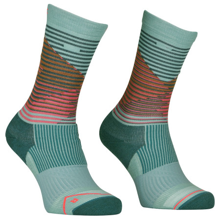 Damensocken Ortovox All Mountain Mid Socks W blau/grün ice waterfall