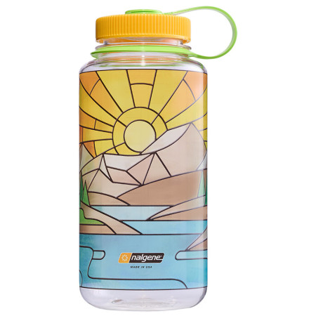 Flasche Nalgene Wide Mouth 1l Clear Stained Glass gelb clear