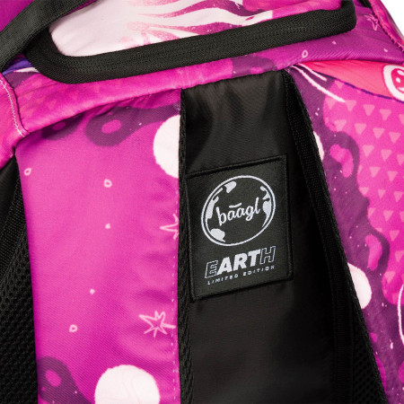 Dívčí batoh do školy Baagl eARTh Ufo by Mára Čmára