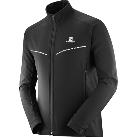 Herren-Sweatshirt Salomon Agile Softshell Jkt M schwarz Black