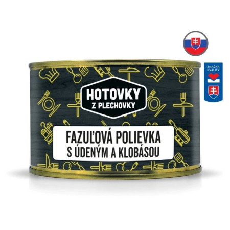 Suppe Hotovky z plechovky Bohnensuppe mit Selchfleisch und Wurst 400ml