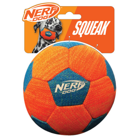 Hundespielzeug Nerf Dog X-Weave Soccer Squeak Ball 12,5 cm