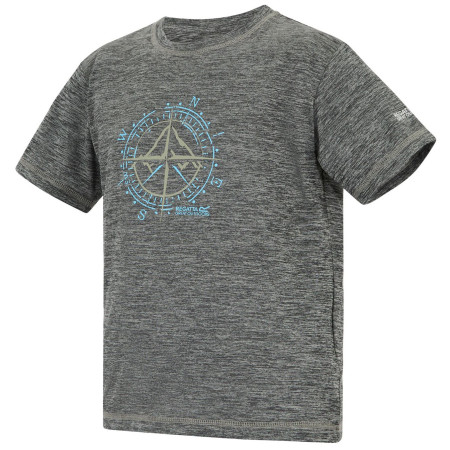 Kinder-T-Shirt Regatta Alvarado Black Marl