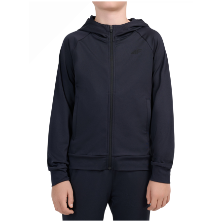 Kinder-Funktions-Sweatshirt 4F Sweatshirt Fnk M0953 Deep Black schwarz Deep Black